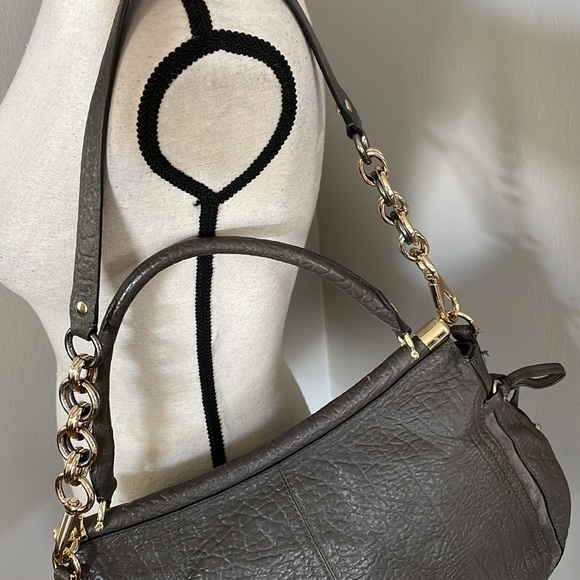 COACH hobo with gold details and toffany blue interior retail $495 - Picture 14 of 16